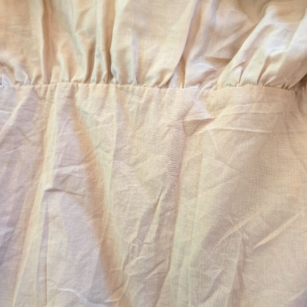 REVOLVE L' Academie Kiyama Maxi Dress Size Large Tan Oat Pockets Linen Blend - Picture 12 of 12